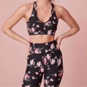 LoveShackFancy Solange Floral Sport Bra - Size M